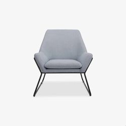 Feather NYC lounge chair blue-grey 2 pieces
