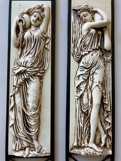 3-D Moulded Wall Art, Set of 2