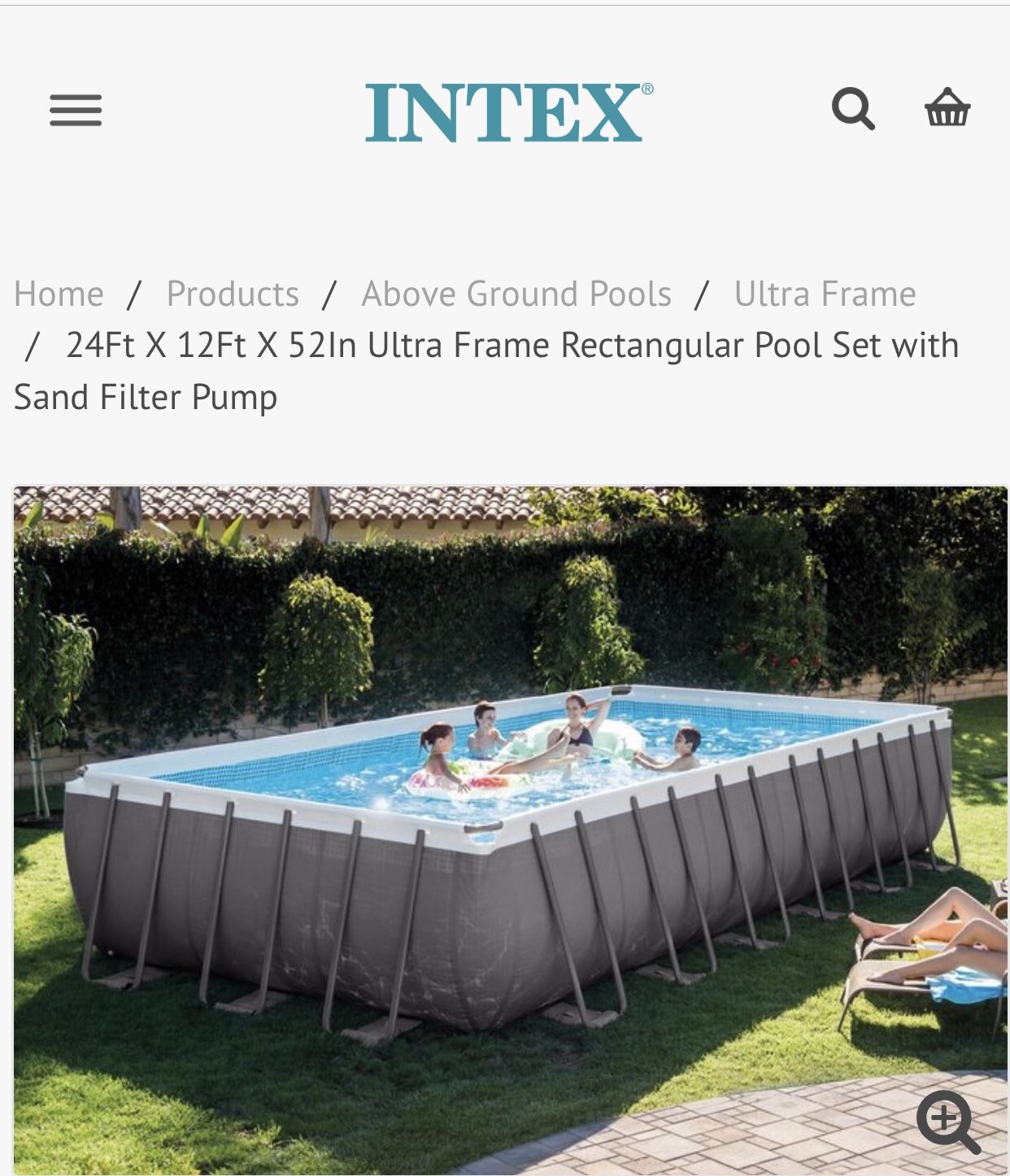 Intex 12x24 above ground pool for Sale in Montclair, CA OfferUp