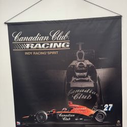 Dario franchitti Canadian Club #27 Large Wall Fabric Wall Hanging Indy Car Indy 500