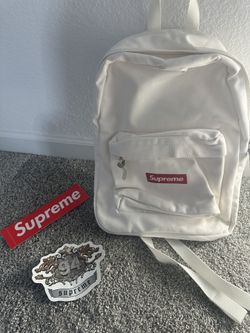 White Supreme Backpack