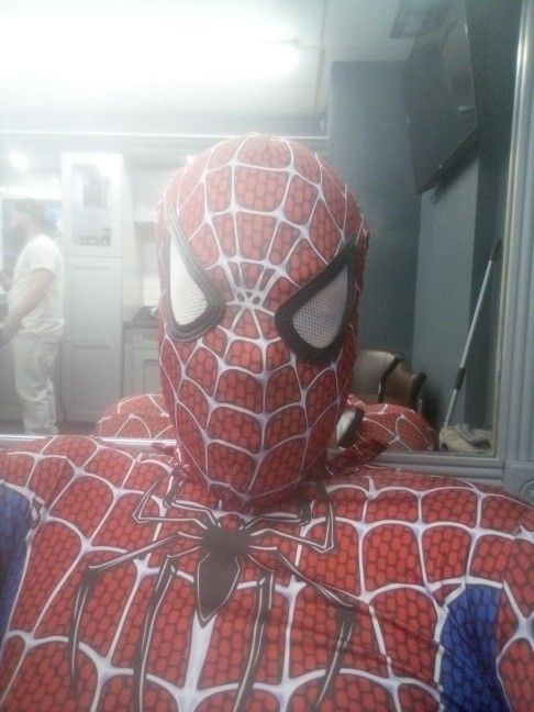 pic with spiderman