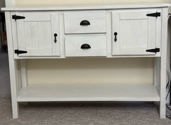 Console table/ coffee bar cabinet (like new)