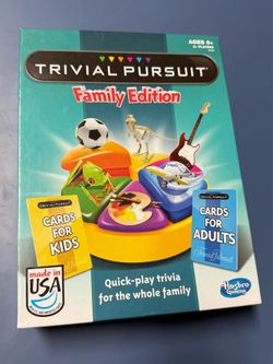 TRIVIAL PURSUIT GAME FOR FAMILIES: Kids and adults can test their smarts with this Trivial Pursuit Family Edition game 1200 TRIVIA QUESTIONS FOR KIDS 