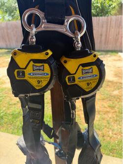 Werner Bantam 9ft Twin Leg SRL Fall Protection + Harness