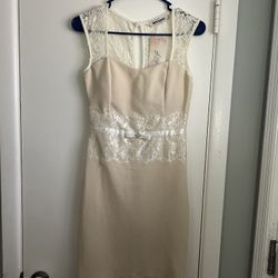 Beige Cocktail Dress