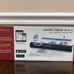VuPoint Solutions Magic Wand Wi Fi II Portable Scanner 1.5" LCD - 1200 DPI max