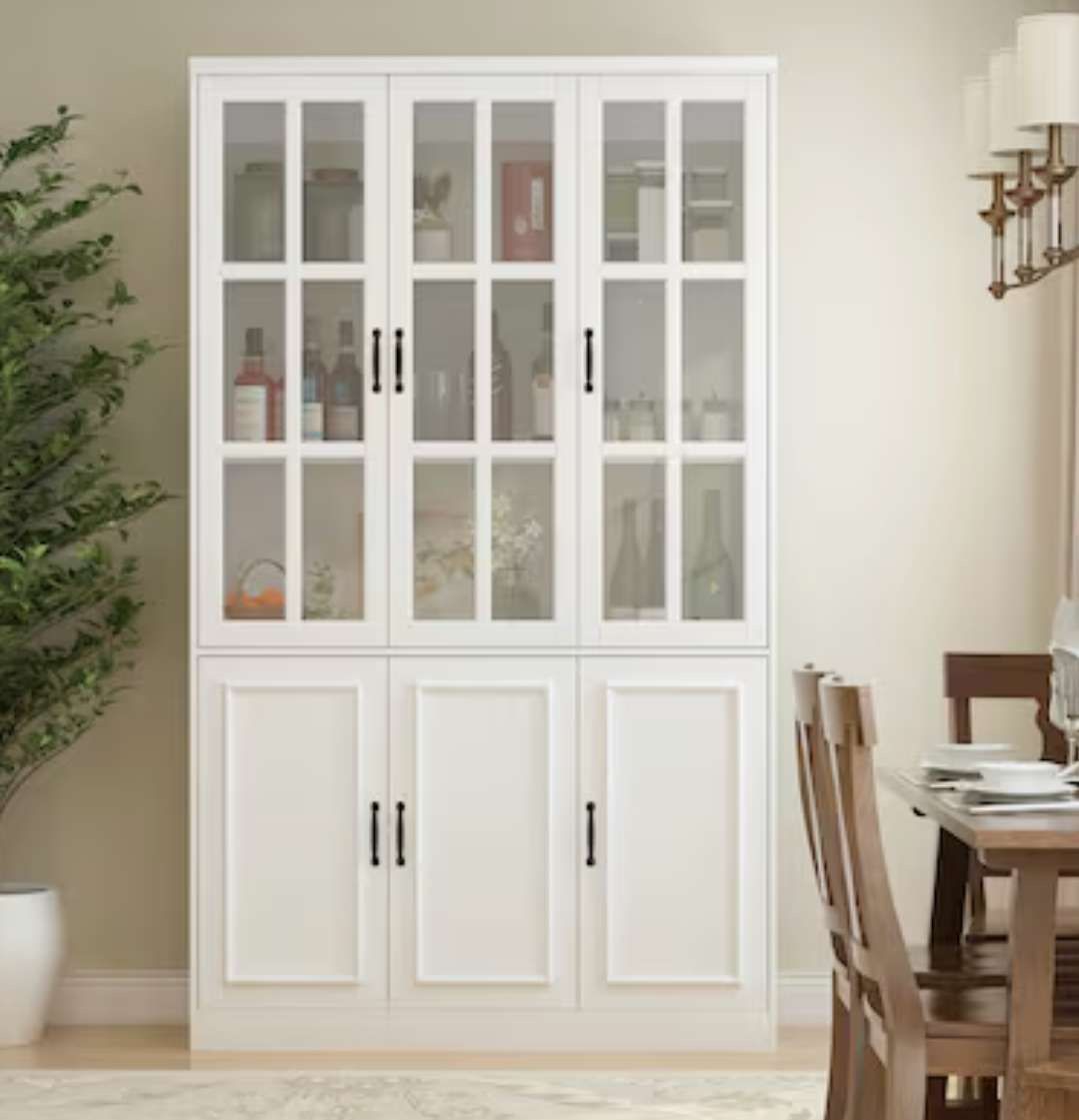 FUFU&GAGA White Mdf 5-Shelf Bookcase