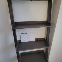 Linea Leaning Bookcase (Grey Ash) (Like New)