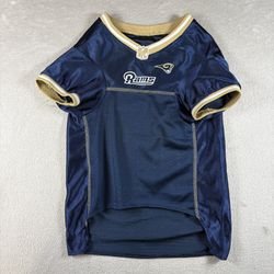 NFL Los Angeles Rams Jersey #00 Pet Dog Cat Size XL Blue #2326