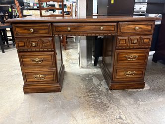 Traditional Double Pedestal Executive Desk