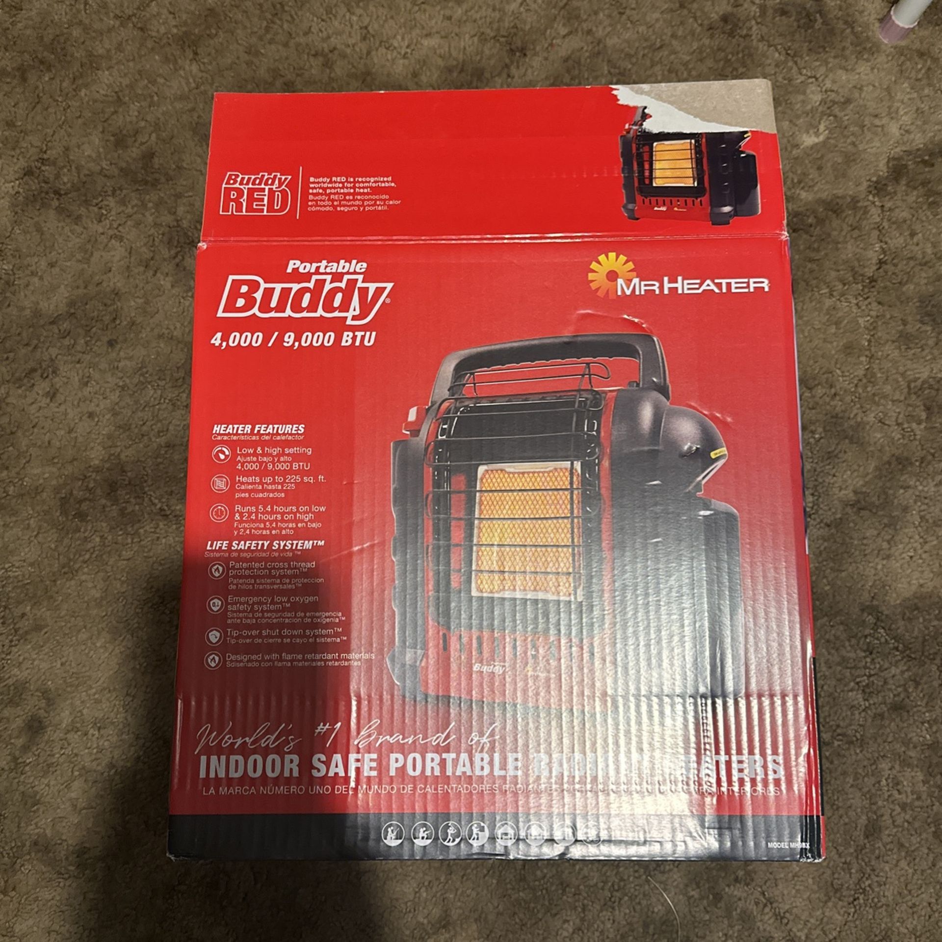 Mr Heater Portable Heater (BUDDY RED 9,000 BTU)
