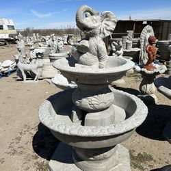 New Water Fountain Made Out Of Cement Perfect Gift 