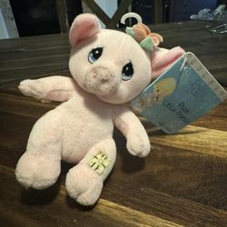 Vintage 1999 Precious Moments Little Friends Pig Plush 