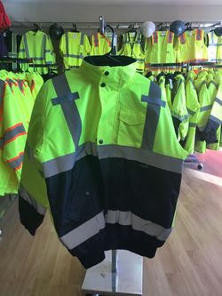 High Visibility Safety Insulated Jacket
