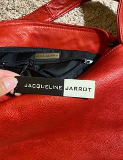 BN Original Vintage Handbag Lamb Leather Red Jacqueline Jarrot brand new
