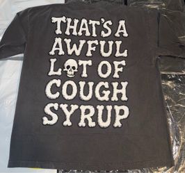 ALOCS AWFUL LOT OF COUGH SYRUP Lone Sippers Motorcycle Club Shirt Large & XL NEW