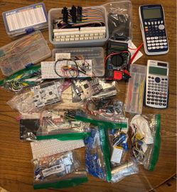 Microcontroller Electronics Components Lot with Casio Calculators