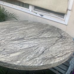 Formica Laminate Marble Table With 4 Chairs