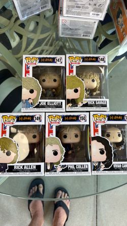 Funko pop Def Leppard complete set