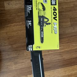 Brand New, Ryobi 40v, 14”, Brushless Chainsaw