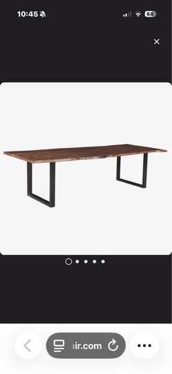 Dining room table Kahleo Acacia Solid Wood by Loon Peak
