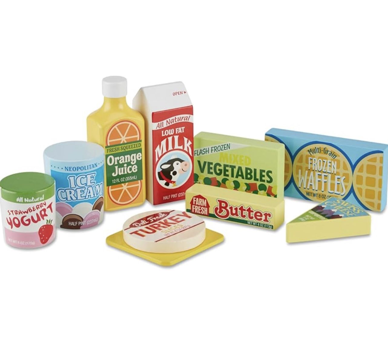 Brand New Melissa & Doug Wooden Fridge Food