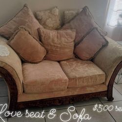 Love Seat And Sofa