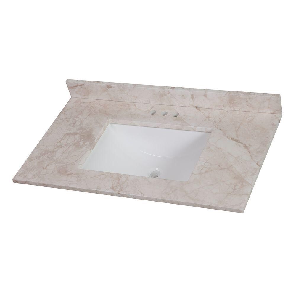 Vanity top 37in W x 22in D dune with white basin for Sale in Dunedin, FL OfferUp