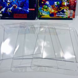 150 SNES / N64 / ATARI JAGUAR Box Protectors Clear Cases Super Nintendo 64 CIB