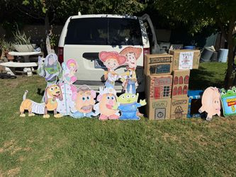 Toy story decorations and toys with it