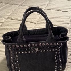 Prada Denim Tote /Purse/Bag