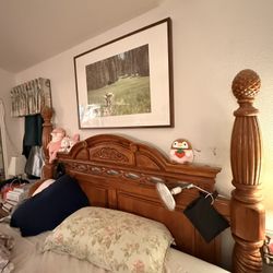 Free Oak King Size Bedroom Set 