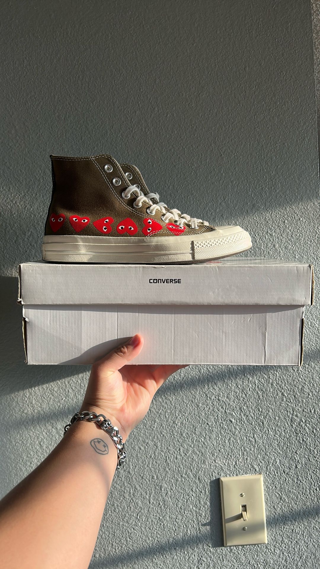 CDG CONVERSE MULTI HEART 