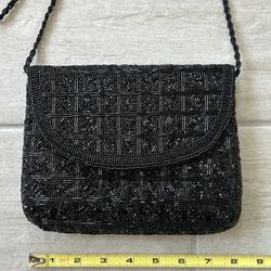 Like New Black Beaded Clutch Crossbody Shoulder Purse West Las Vegas See My Listings Summerlin 