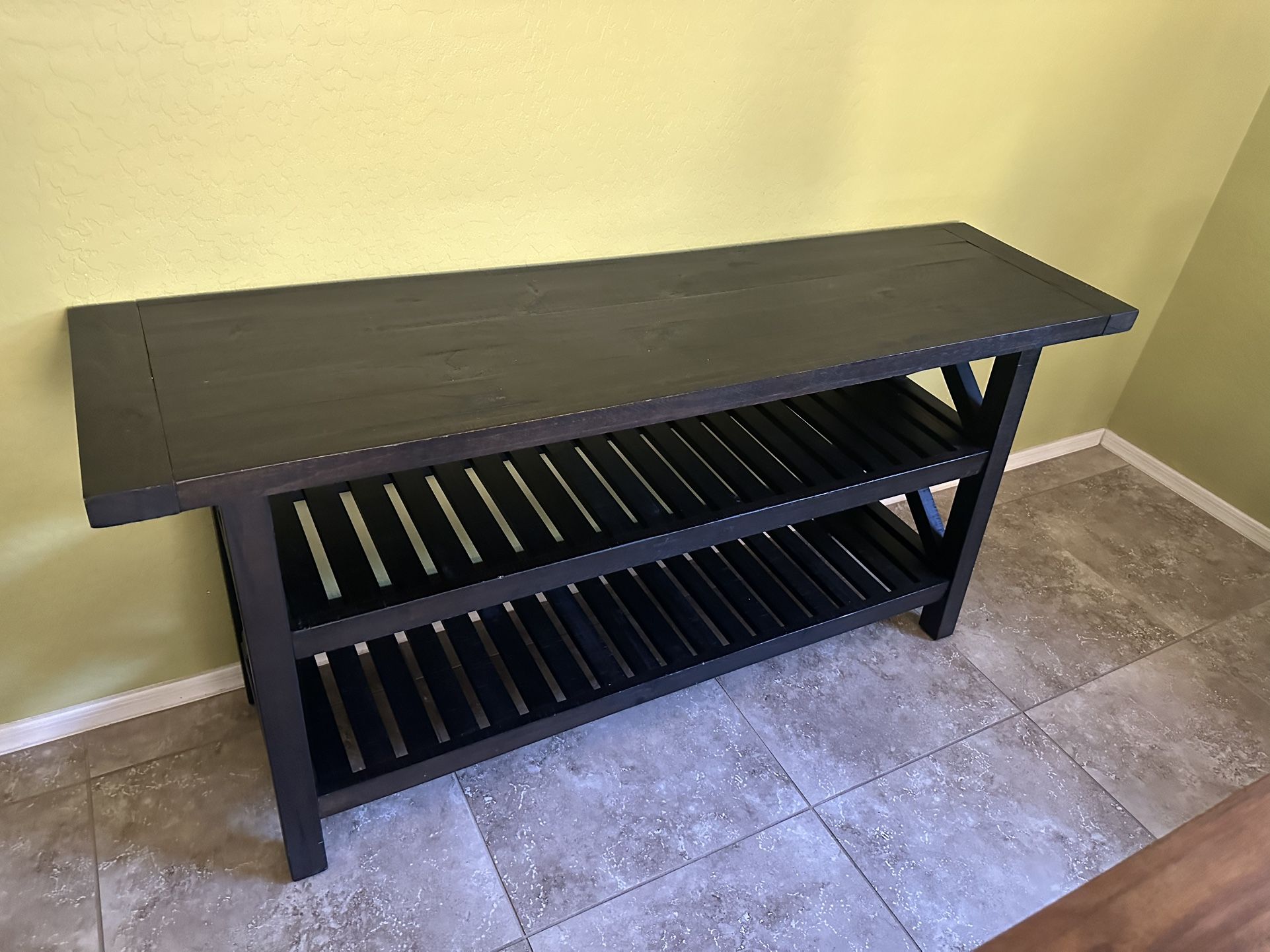 Wood Console Table