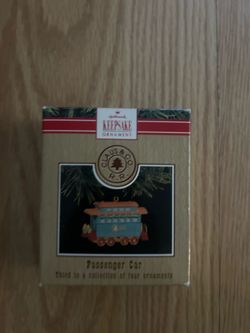 Hallmark Keepsake Christmas Ornament Claus & Co R.R Passenger Car Train VTG 1991