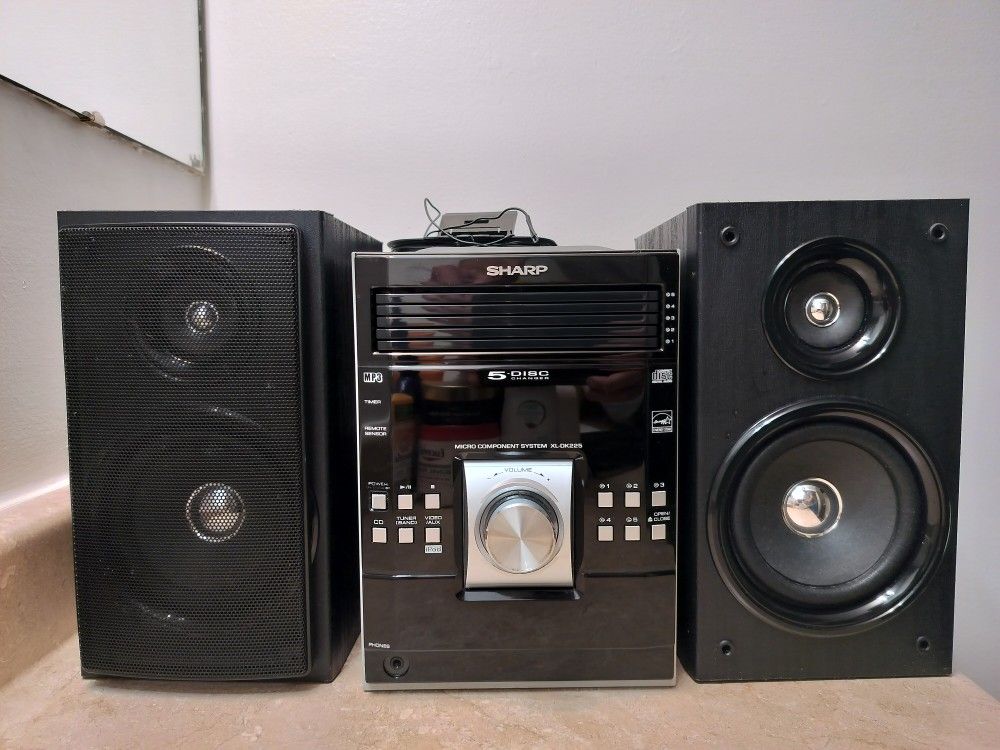 Sharp Audio System With Ipod Dock	