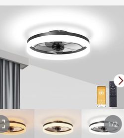 Fandelier Ceiling Fan Light In White