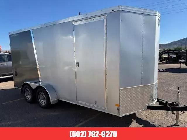 2022 Wells Cargo 16X7 Tandem Axle, V-Nose, 7K Gvwr, Ramp Door