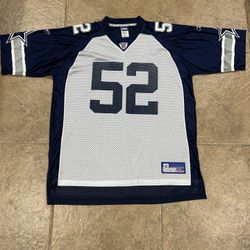 Vintage Authentic 90s Reebok Dallas Cowboys Dexter Coakley 52 NFL Jersey Men XL