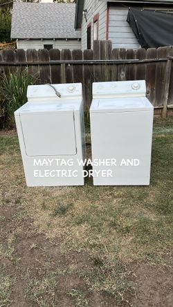 MAYTAG WASHER AND ELECTRIC DRYER