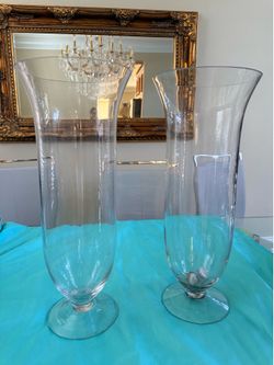 Large glass vases