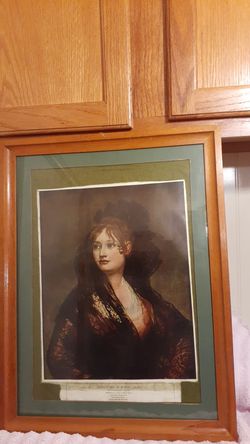 Dona Isabel DE Porcel Print 16" Tall 12" Wide By The Gallery Crown copyright Reserved