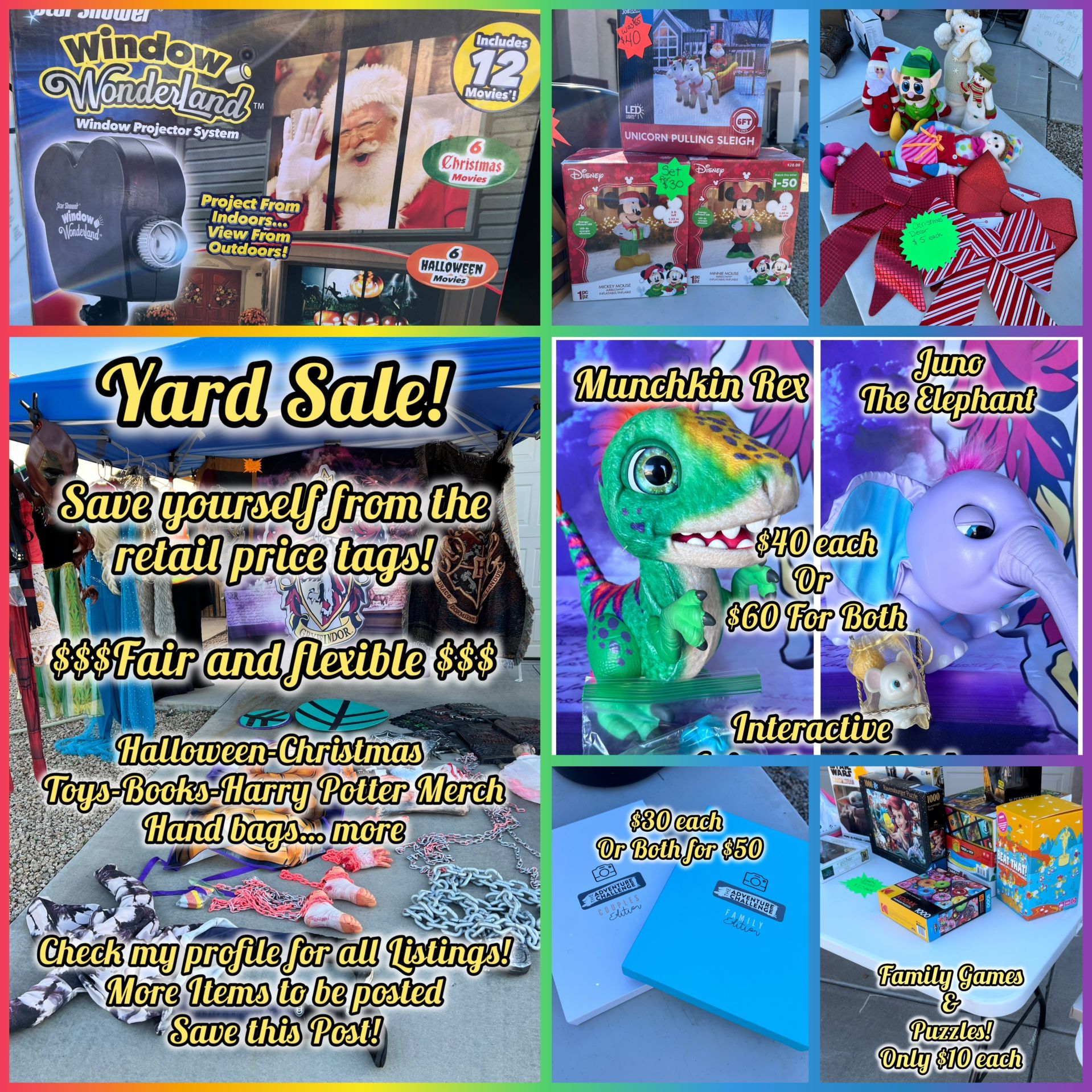 Yard Sale Christmas Gifts Toys Harry Potter Costume Decorations  Girls  Boy Kid Home Decor Christmas Party Yard Sale Halloween Z