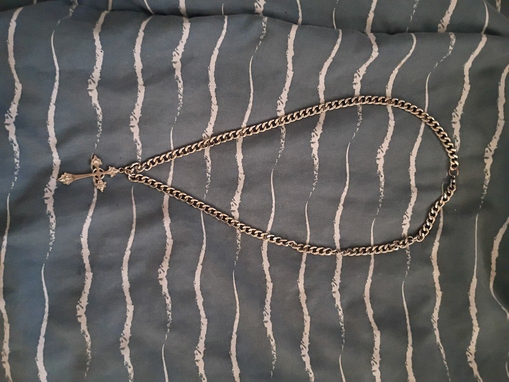 Pure Silver Cross Necklace