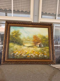 Framed Oil Painting