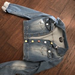 Bebe Jean Jacket Cropped 