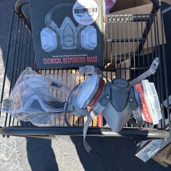 New respirator Mask With Goggles