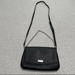 Kate Spade New York Black Cow Leather Crossbody Shoulder Bag Casual Mini